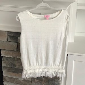 Lilly Pulitzer Sweater. Size Small. White